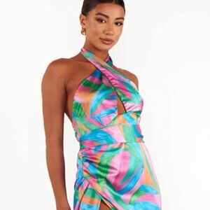 Show me your Mumu Adele Halter Maxi Dress Sz Small NWOT